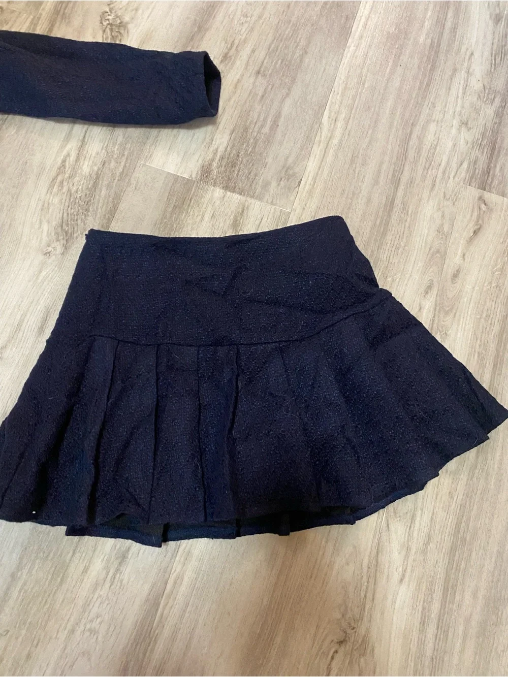 Cider Navy Tweed Skirt Set - Elegant Women's Two-Piece -NWOT never worn